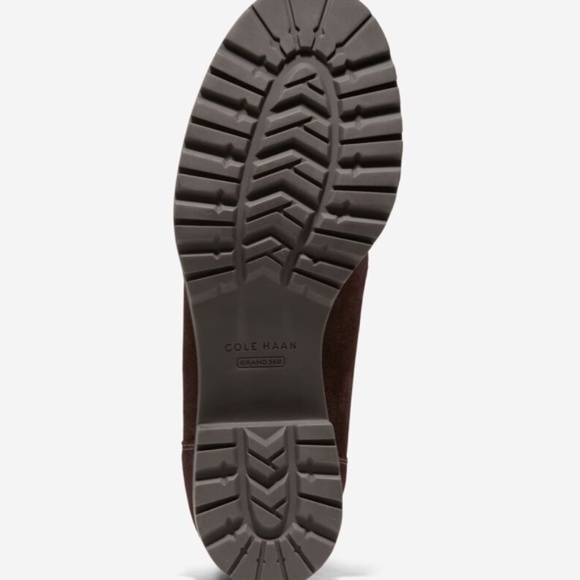 Cole Haan Camea Combat Boot II Size 6 Dark Chocolate - Picture 3 of 4